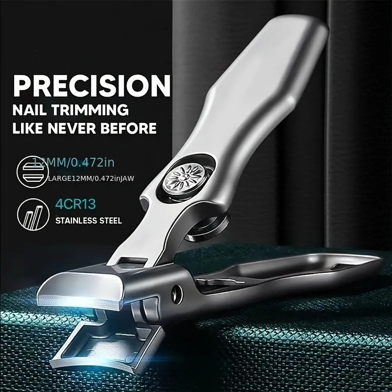Durable Clipper For Thick Nails, Nail Clipper, Stainless Steel, Wide Jaw, Sharp And Durable For Thick And Long Fingernails