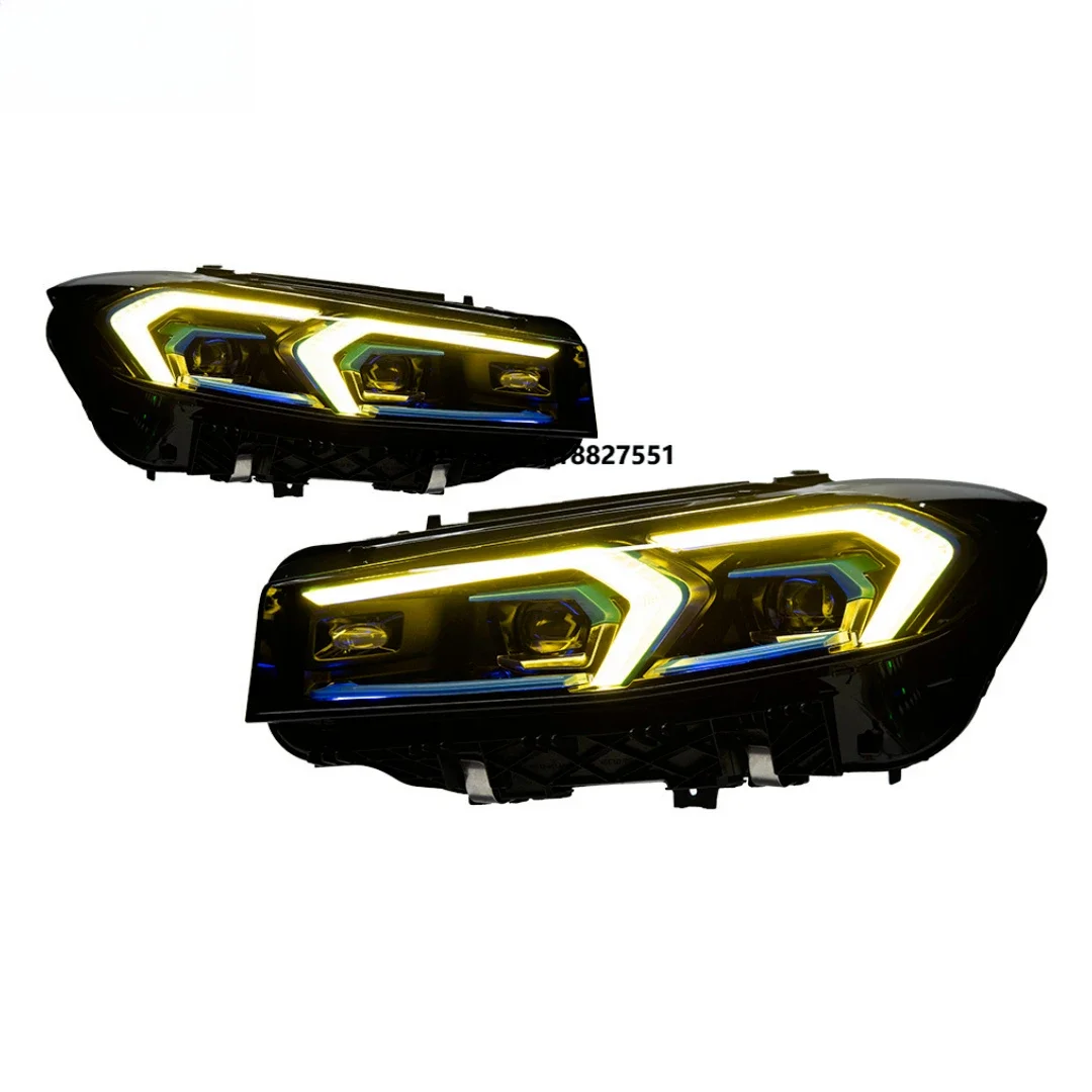 Gold Angel Eye LED Headlights for 3 Series G28/G20 2019-2024 New 12V Projector DRL 6000K 70W Retrofit/Upgrade