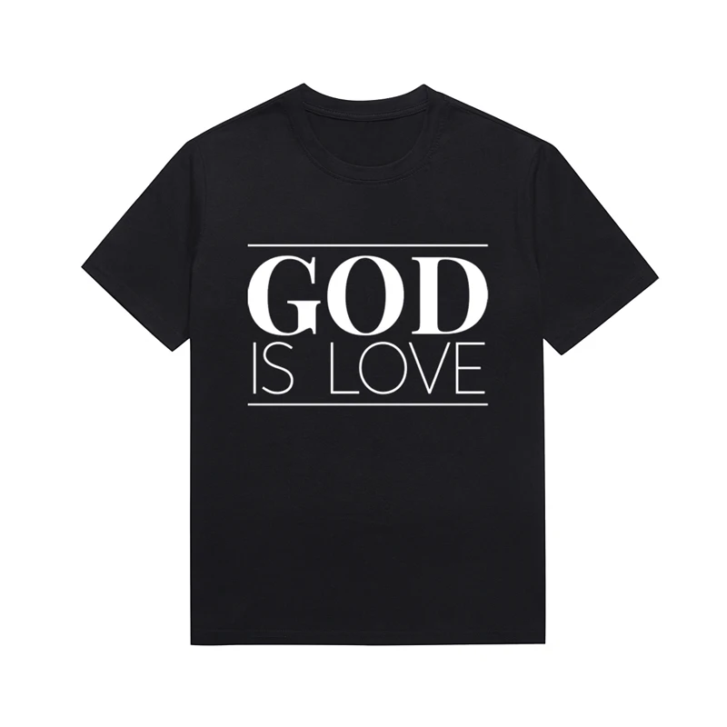 God Is love Melanin Graphic T Shirt Streetwear Harajuku Tee Casual Women's Top Custom T Shirts