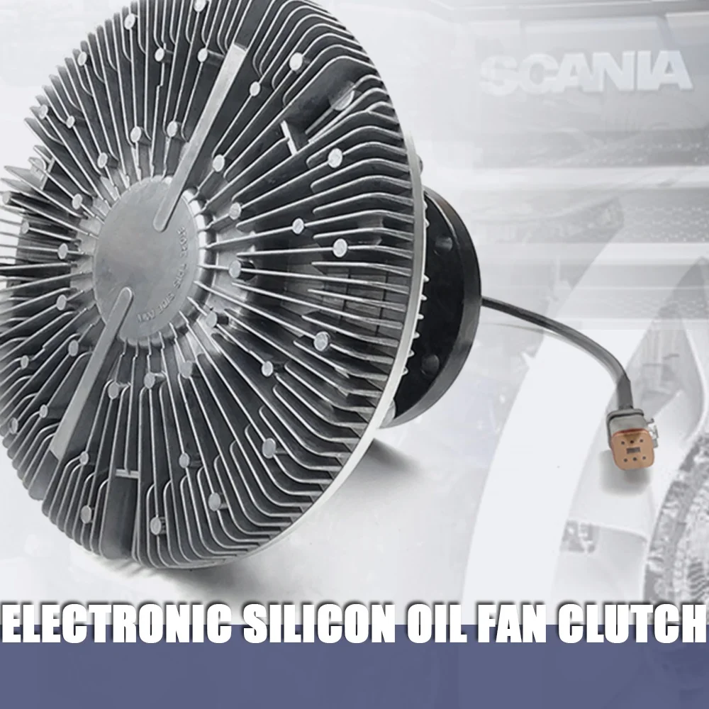 Electronic Silicon Oil Fan Clutch Fan With Clutch Replaces 2035611 For Scania Trucks DC 13 DC 16 XPI Engine Cooling Parts ZIQUN