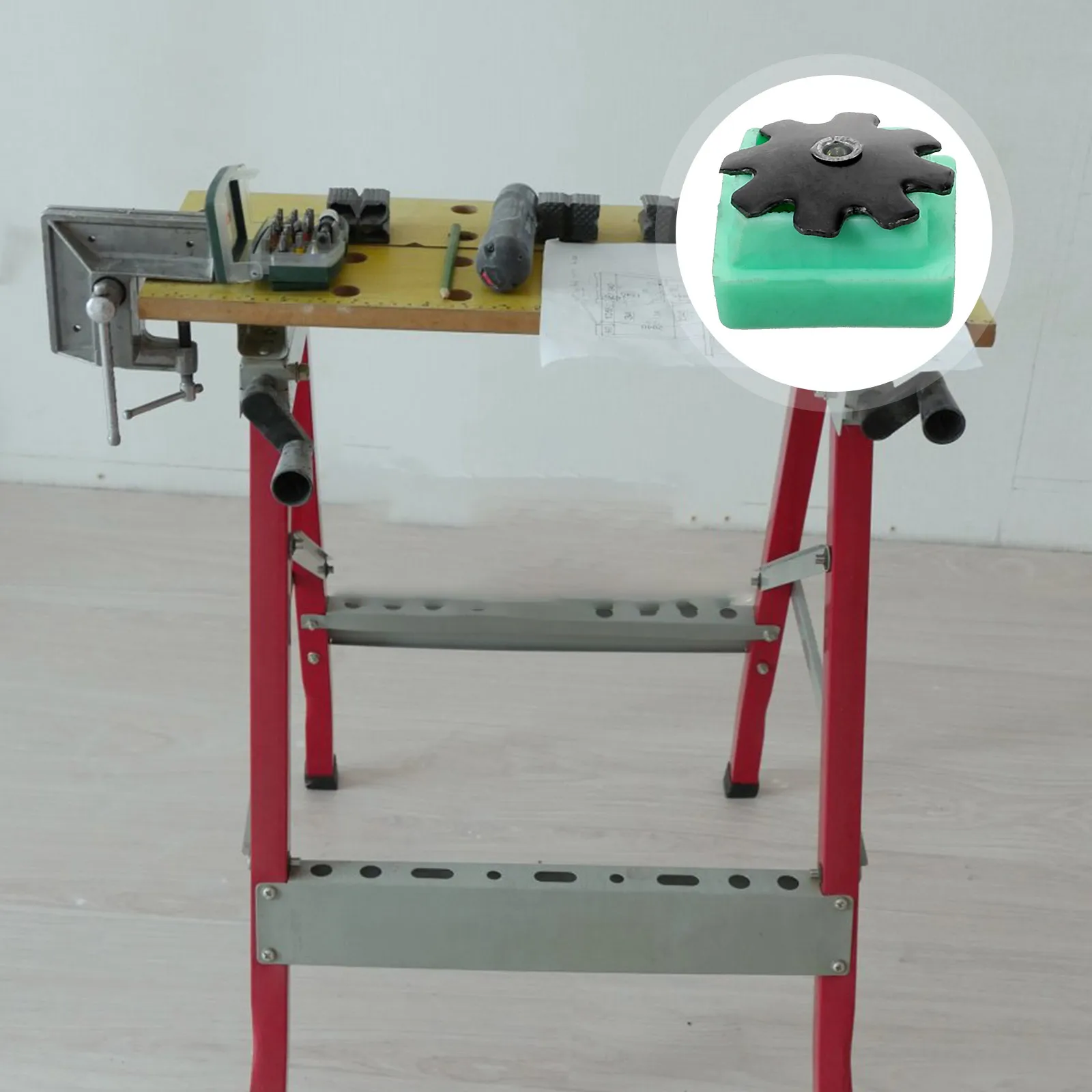 

4Pcs Scaffold Leg Caps Plastic Non-Skid Pads Durable Anti-Wear Insulation Floor Protection Lifting Stool Parts