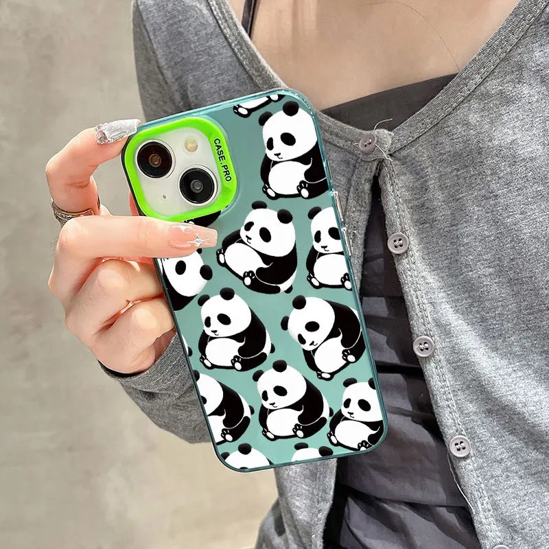 Cute Cartoon Chubby Panda Mobile Phone Case For IPhone12 13 13Pro 13ProMax 14 14Pro 14ProMax 15 15Pro 15ProMax