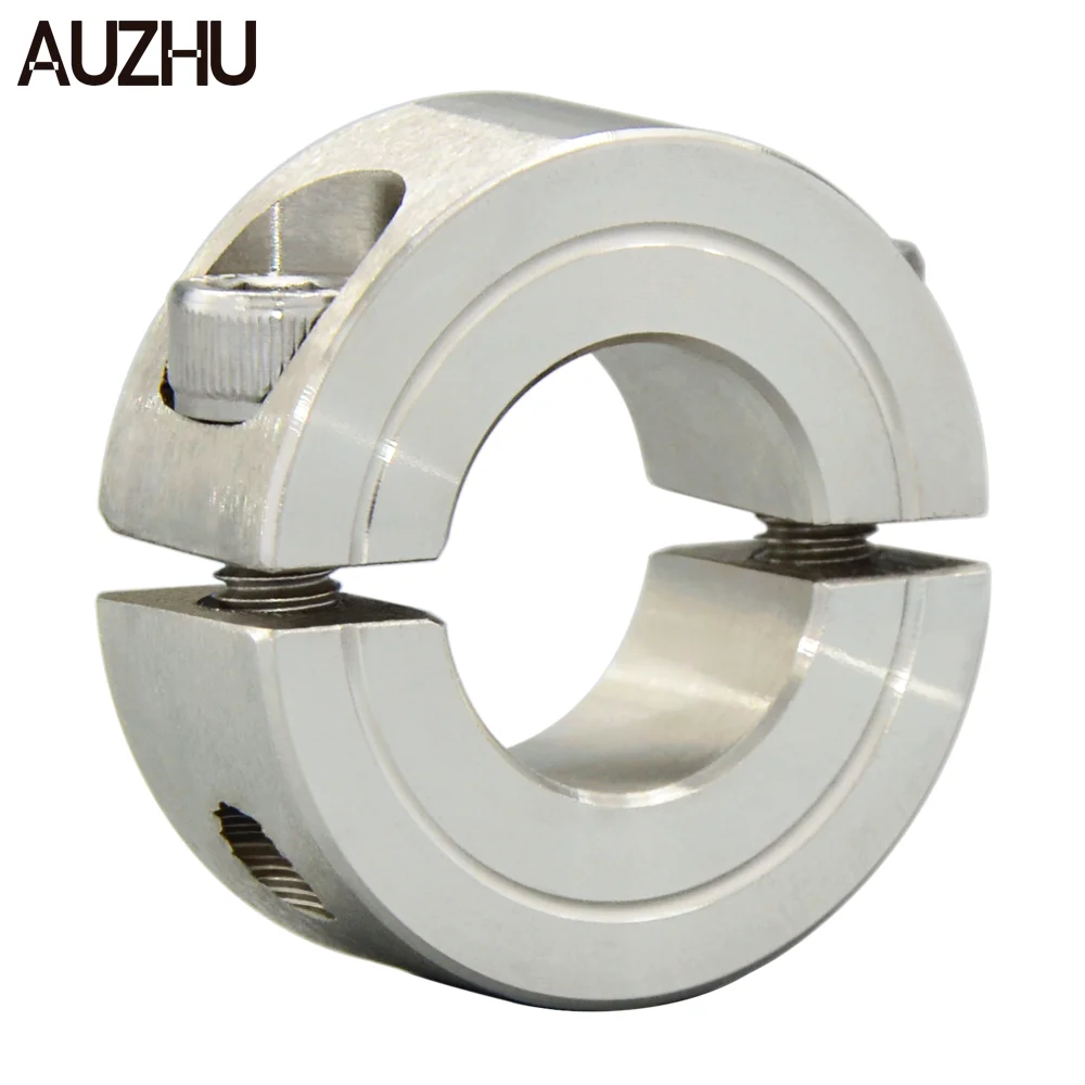 AUZHU SCS - Stainless steel Shaft Collars Split Fixing ring Screwed retaining ring Locating ring Fastener Throat clamp