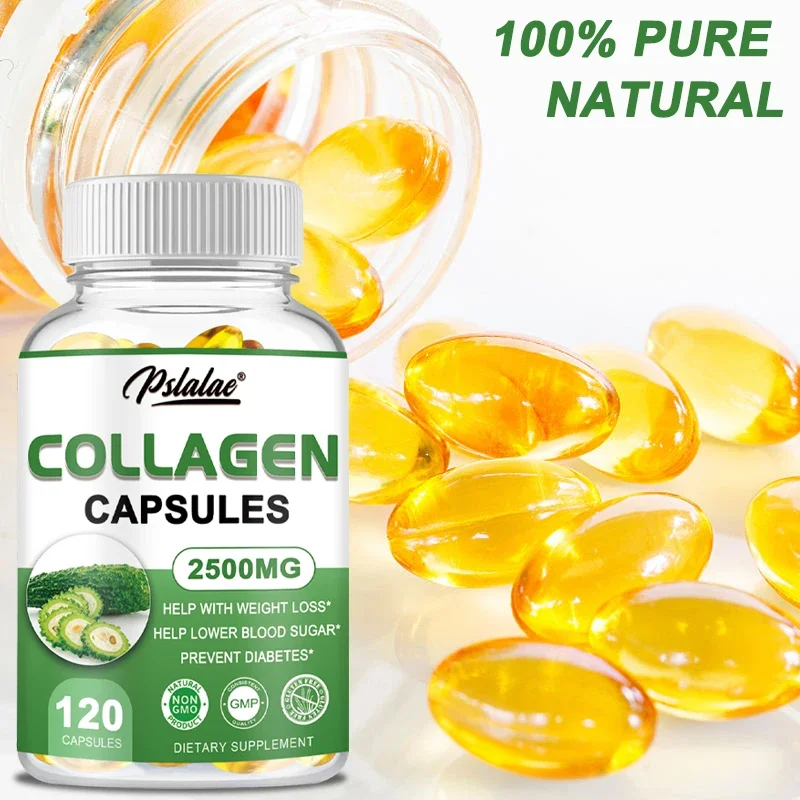 Collagen Capsules - Contains Bitter Melon Extract To Promote Weight Management and Reduce Body Anxiety