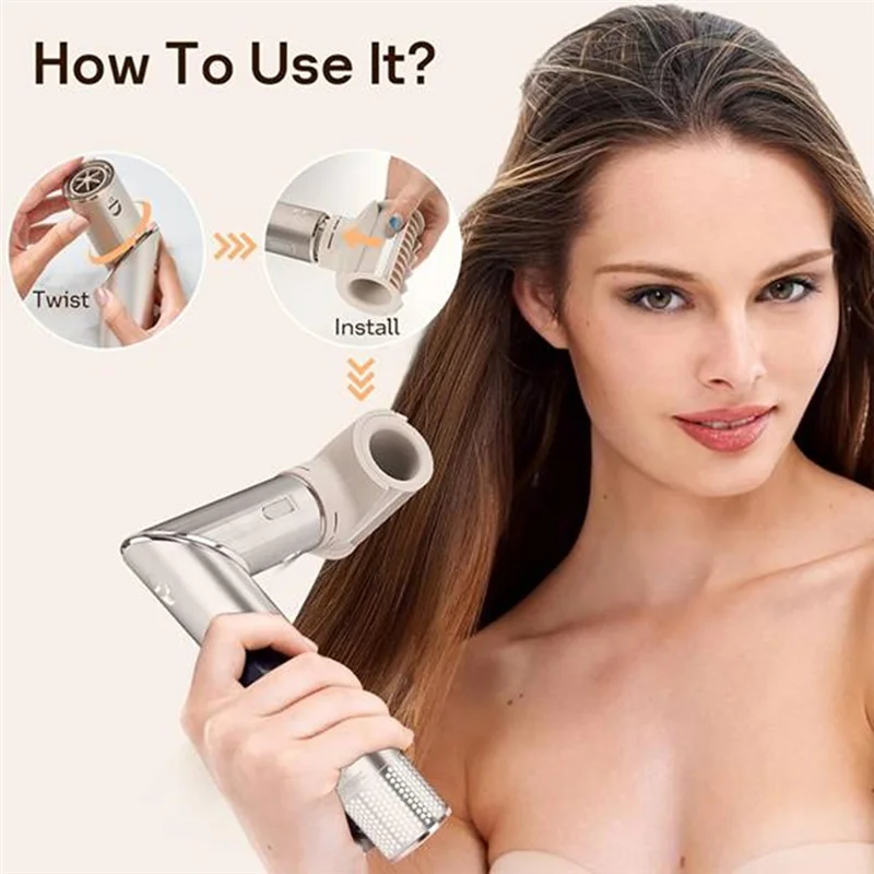 A25U التصميم المضادة للطيران فوهة وفرشاة مجداف المرفقات لمجففات الشعر القرش فليكسستايل أدوات تجفيف التصميم