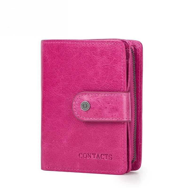 

Женские длинные кошельки из натуральной кожи, роскошный брендовый маленький кошелек для монет, держатель для карт, розовый кошелек для женщин, качественная сумка для денег