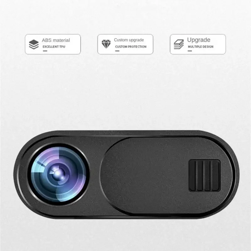 Universal Plastic Black WebCam Cover Shutter Magnet Slider Camera Cover for IPhone Laptop Mobile Phone Len Privacy Stickers