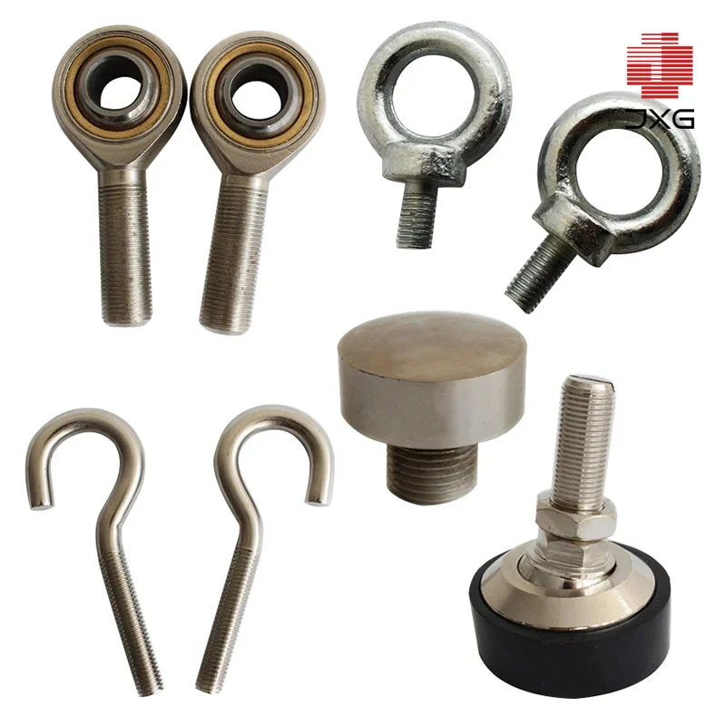 Spherical Rod End Connectors M8 M12 M16 M18 Load Cell Hoisting Lifting Ring Hooks Joint Bearing for Industrial Use