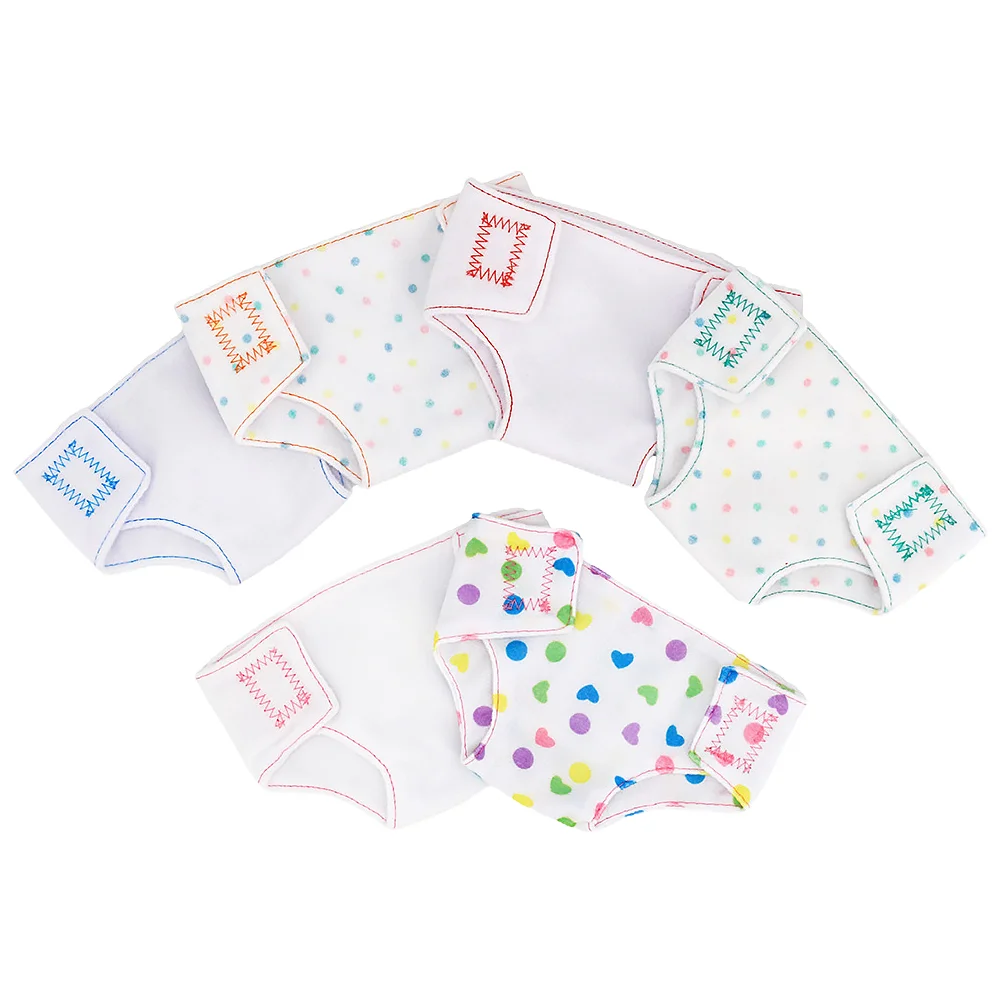 6 Pcs Clothes Baby Accessories Girls Infant Products Nappies Dolls Diapers