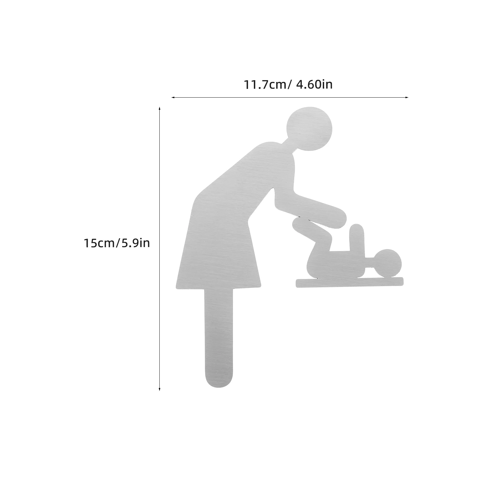 Letreros para cambiar pañales para hombres y mujeres, señal para cambiar pañales, número de casa, identificación de baño, bebé