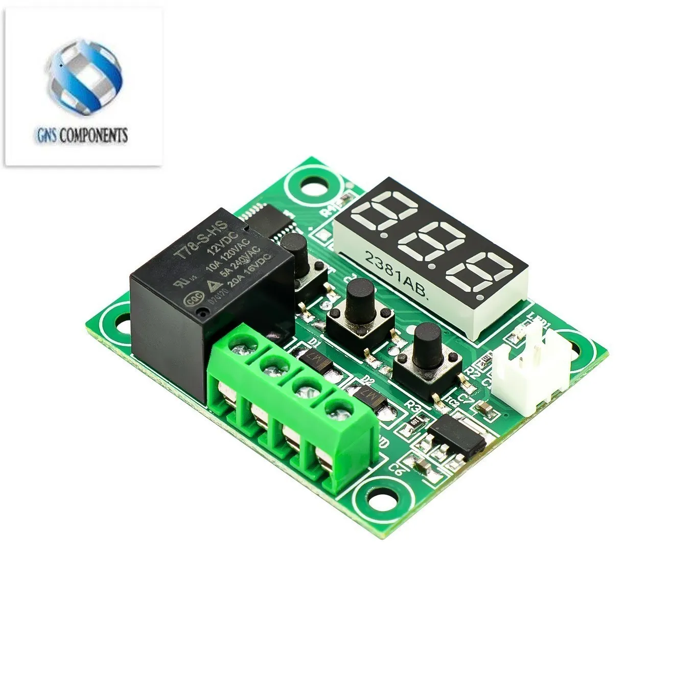 W1209 Blue/Red light  DC 12V digital temperature controllear thermostat temperature control thermostat switch plate W1209 case