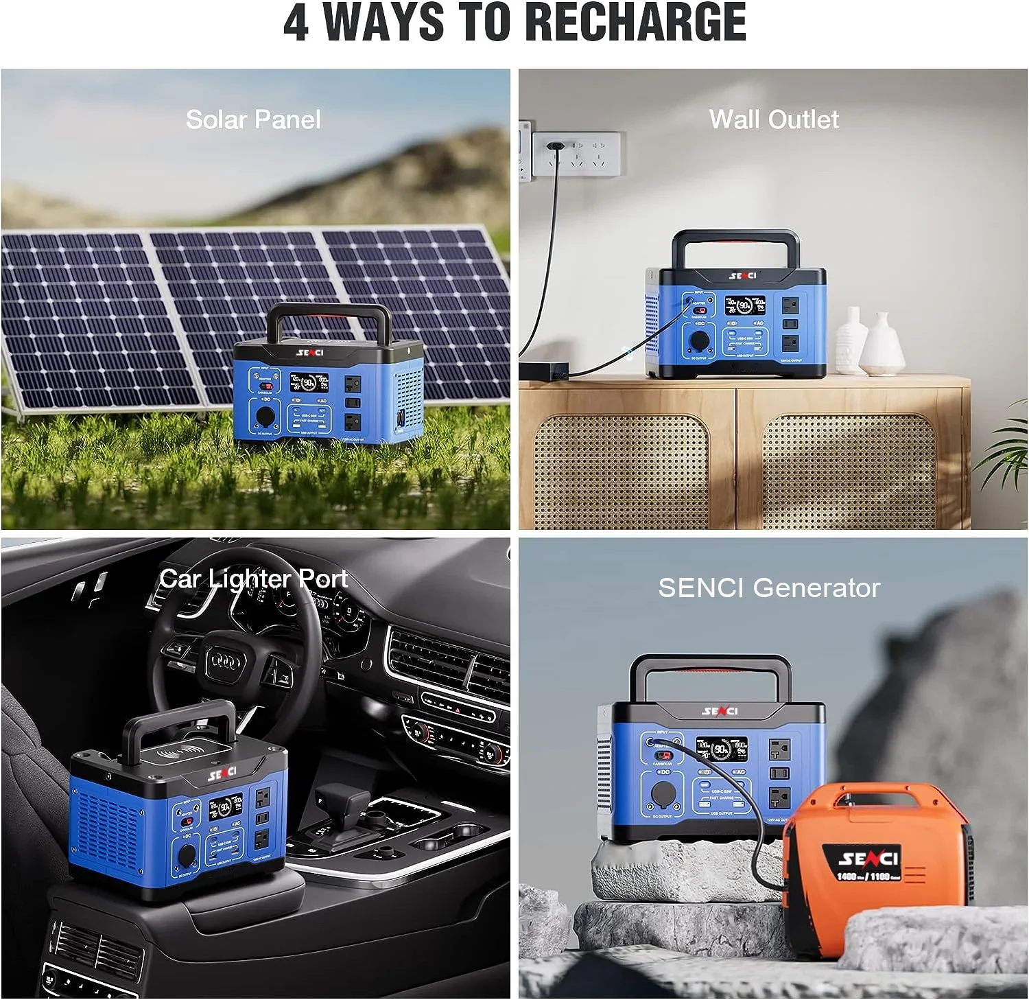 Household Emergency  Energy Storage System 800W Backup Power Solar Portable Power Stations Ups Backup Power 110v