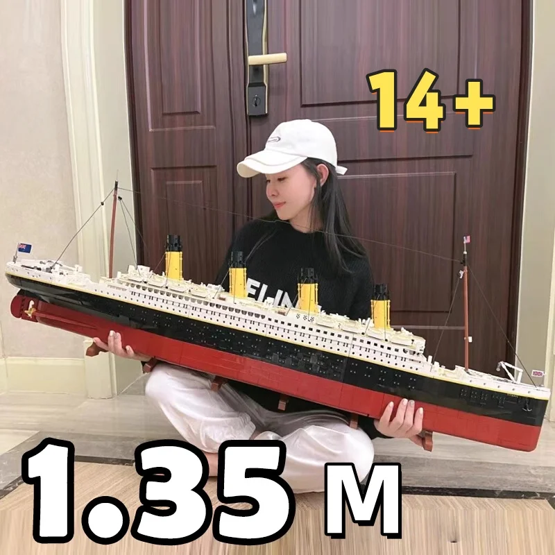 

Совместимые 10294 строительные блоки Titanic MOC, модель дисплея, кирпичи, круизная лодка, пароход, игрушка для взрослых, рождественские подарки, 9090 шт.