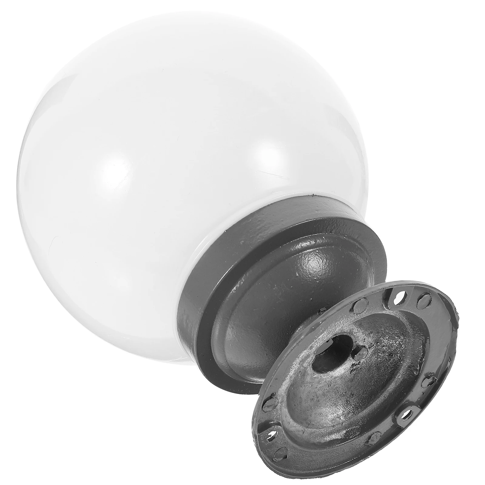 

Spherical Column Lamp Shade Round White Acrylic Outdoor Light Cover Wall Lights Post Lampshade Solar Lighting Street Lamp Globe