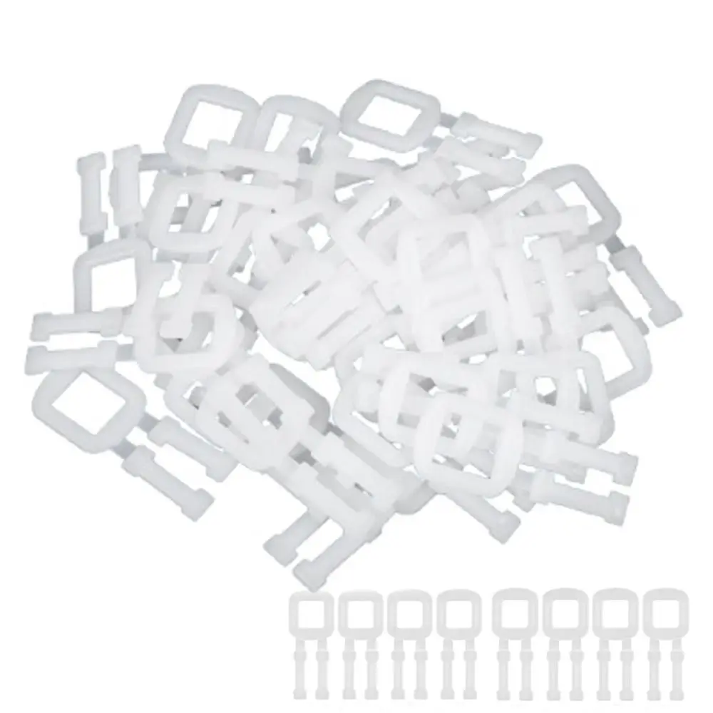 

White Packing Strap Buckle Transparent PP Material Plastic Packing Buckle Effective 60x25 Mm Belt Buckle Bundle Newspapers