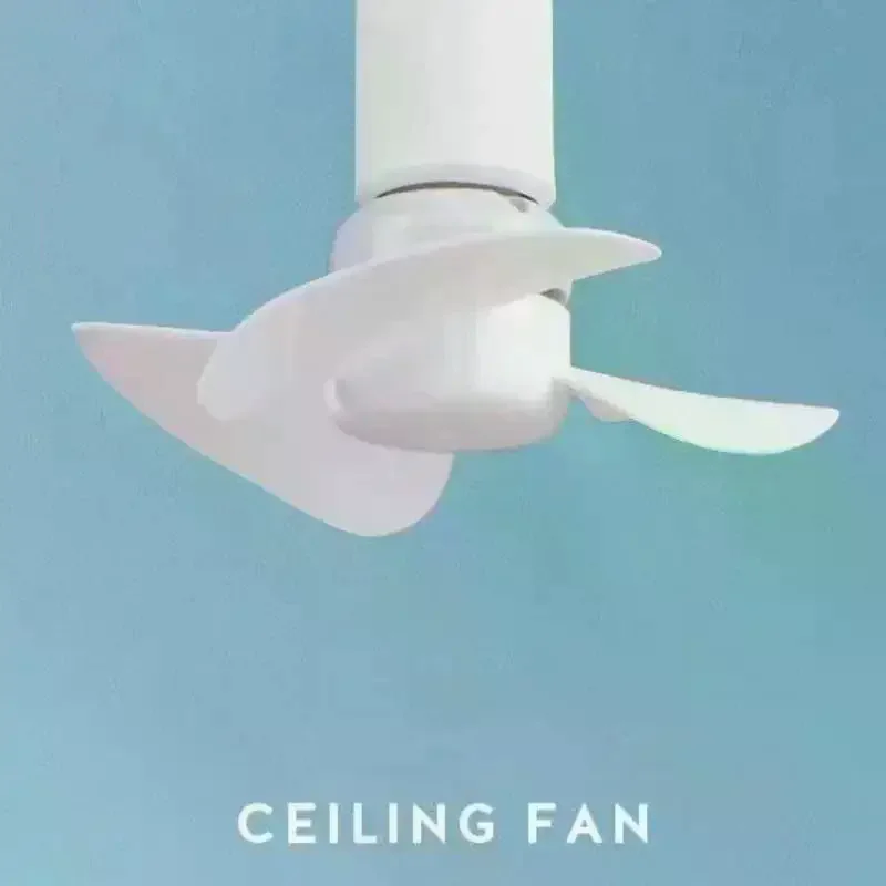 Tafelventilator 6,3 inch miniventilator 10W E27 plafondventilatoren plafond binnen slaapkamer kroonluchter met koelventilator