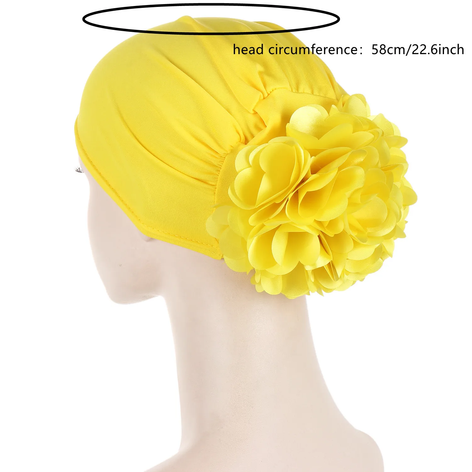 Solid Colored Flowers Muslim Turban For Women Islamic Inner Hijab Cap Islamic UnderScarf Arab wrap Head Scarves turbante mujer