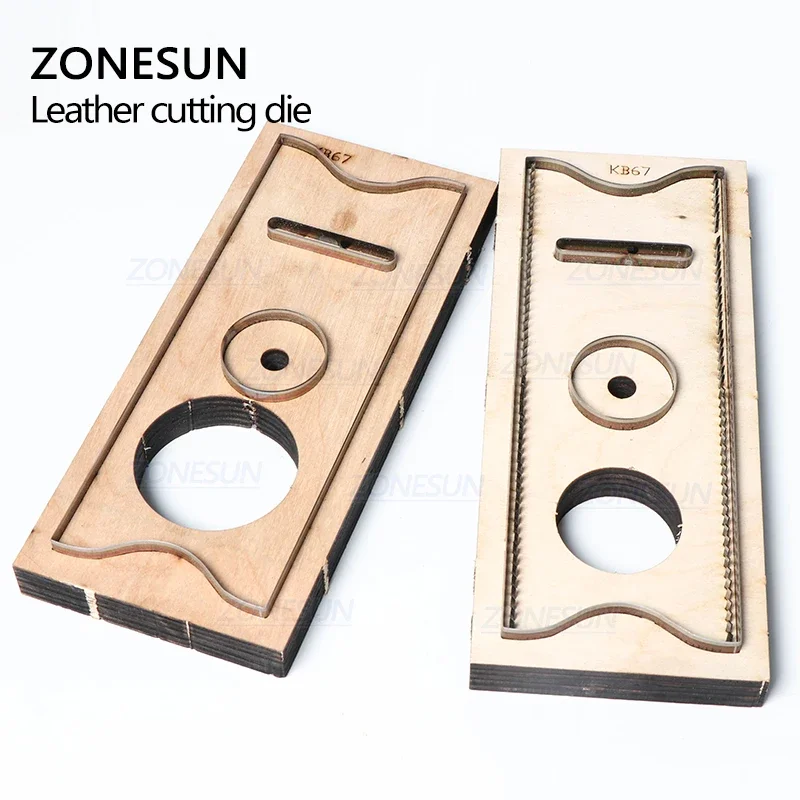 ZONESUN C2 Bank Credit Card Holder Custom Leather Cutting Die Handicraft Punching Tool DIY Paper Clicker Die Wooden Template