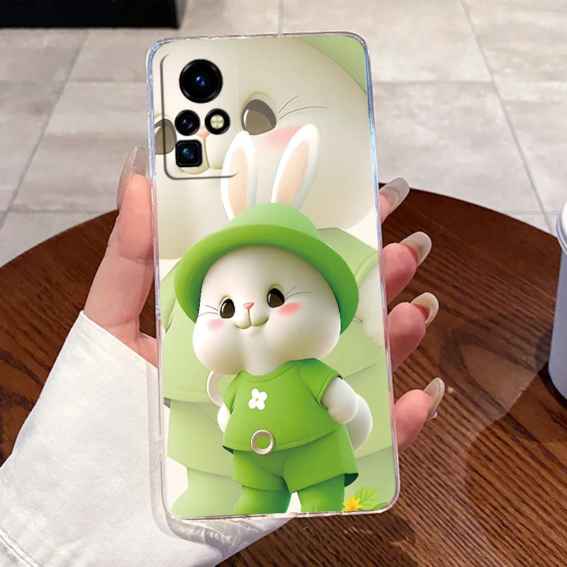 For Infinix Zero X XPro XNeo Case X6811 Lovely Rabbit Cartoon Clear Silicone Phone Case Zero X Pro Infinix Zero X Neo Back Cover view 6