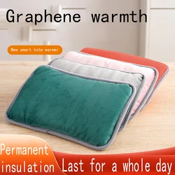 Portable USB Charing Graphene Heating Electric Hand Warmer Gloves Long Lasting Warmth Warm Handbag Multifunctional