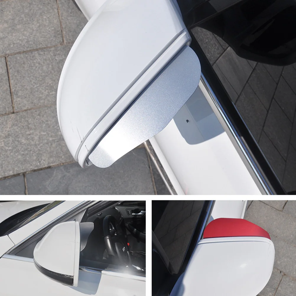

2pcs Rearview Mirror Rain Shield For Car Aluminum Alloy Side Mirror Visor Waterproof Uv Protection Compatible With