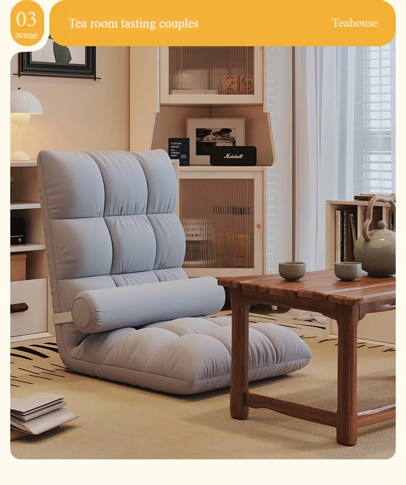 //Modular Tufted Single Bedroom Window Fabric Foldable Reclining Sofa Square Shape For Hotel Villa Apartment Living Room
