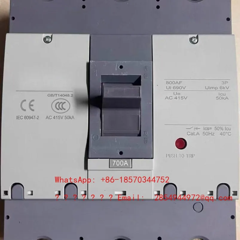Three-phase Molded Case Circuit Breaker ABS803b 3P 700A 800A Air Switch