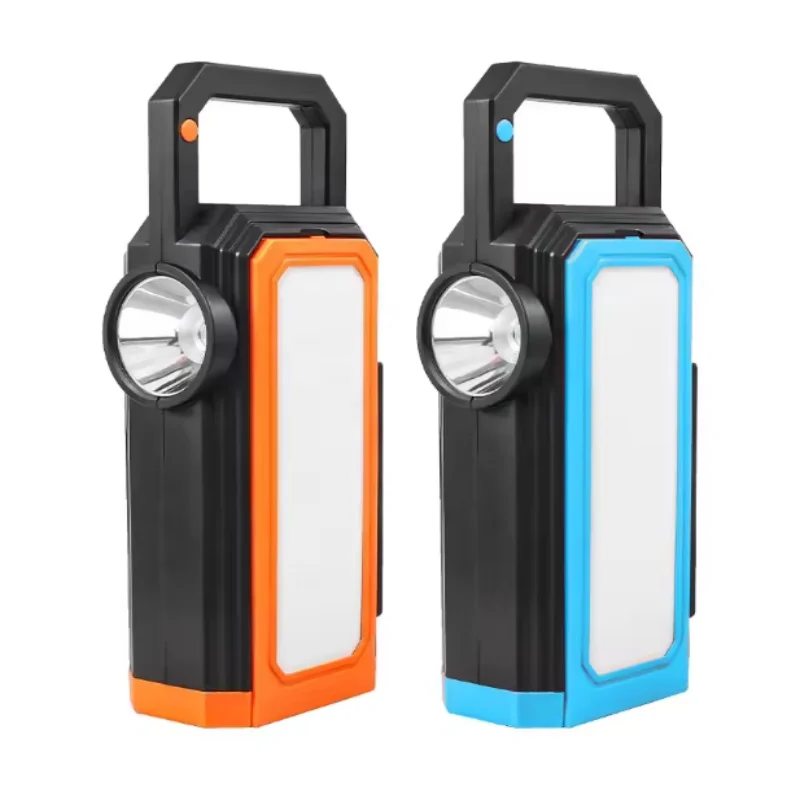 ISURE MARINE Multi Functional LED Searchlight Outdoor Waterproof Solar Charging Outdoor Camping Foldable Flashlight