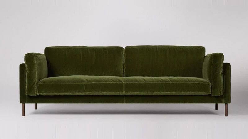 Fabric sofa, postmodern living room apartment hotel flannel sofa