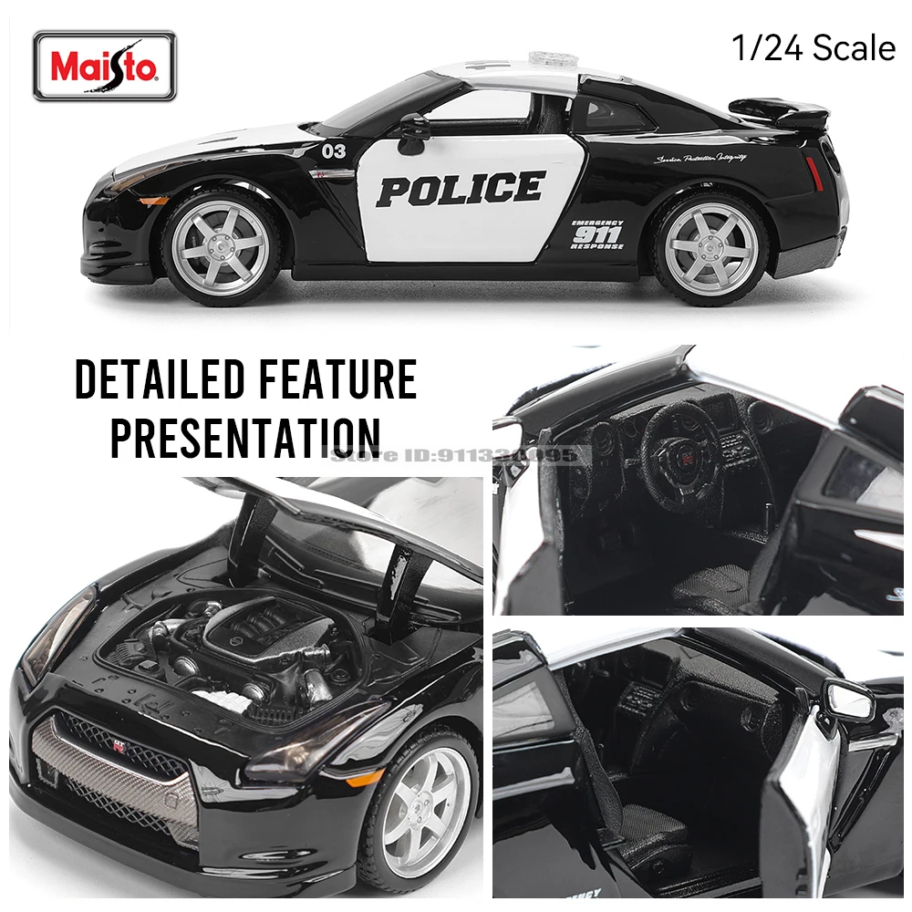 Maisto 1:24 2009 GTR 1973 Nissan Skyline 2000 GT-R alloy car model