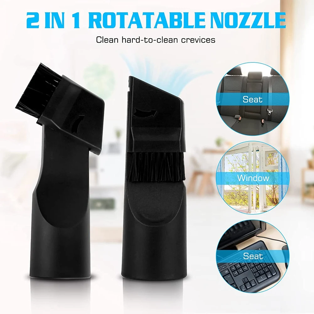

ABLD Vacuum Cleaner Attachments 32mm Vacuum Cleaner Attachment Kit Extra Nozzle Kit Cleaning Brush Brushes and Nozzles
