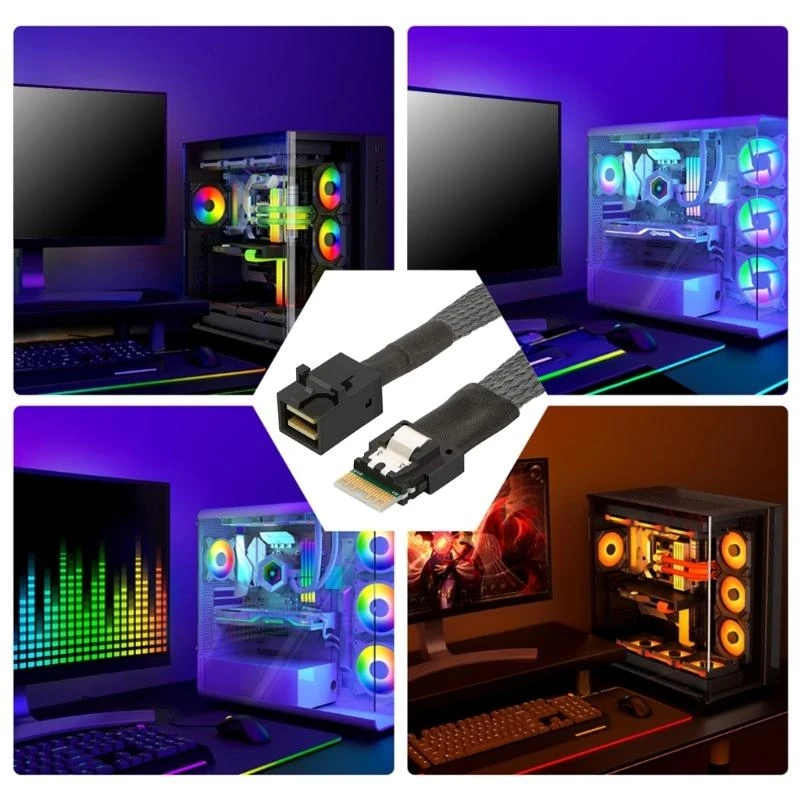 Advanced PCIE4.0 Slimlinesas SFF8654 4I 38P TOSAS SFF8643 عروض عالية