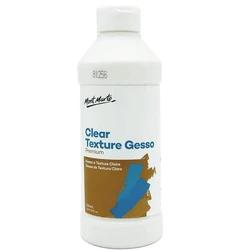 Mont Marte Premium textura transparente Gesso acrílico medio 250ml para usar con medios secos pasteles, grafitos, carbón y lápiz de color