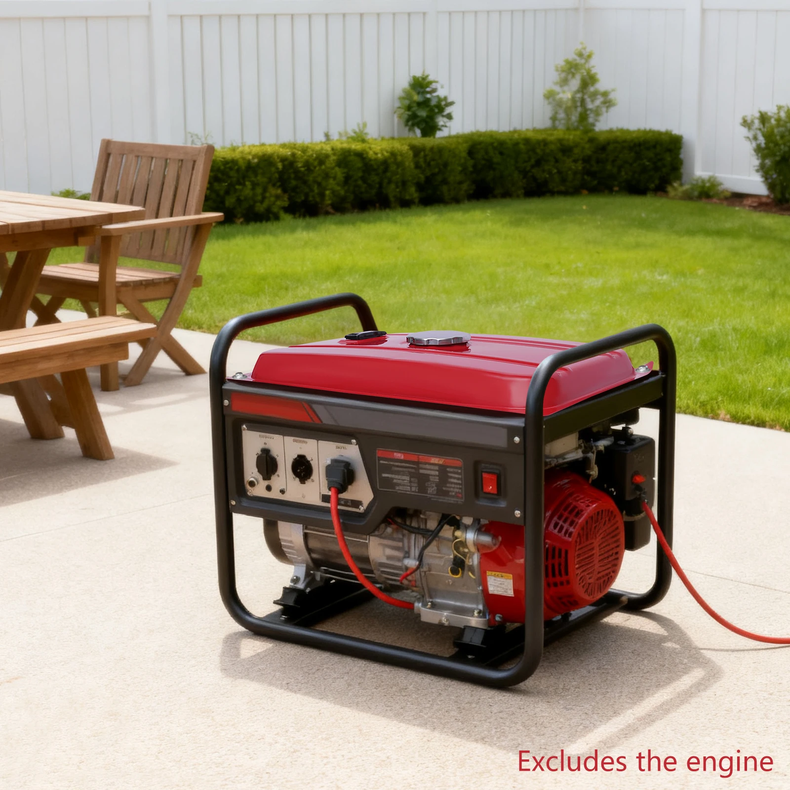 4-галлонный одноцилиндровый бензиновый генератор, сменный топливный бак, бензобак с манометром и переключателем для строительной площадки и домашнего использования