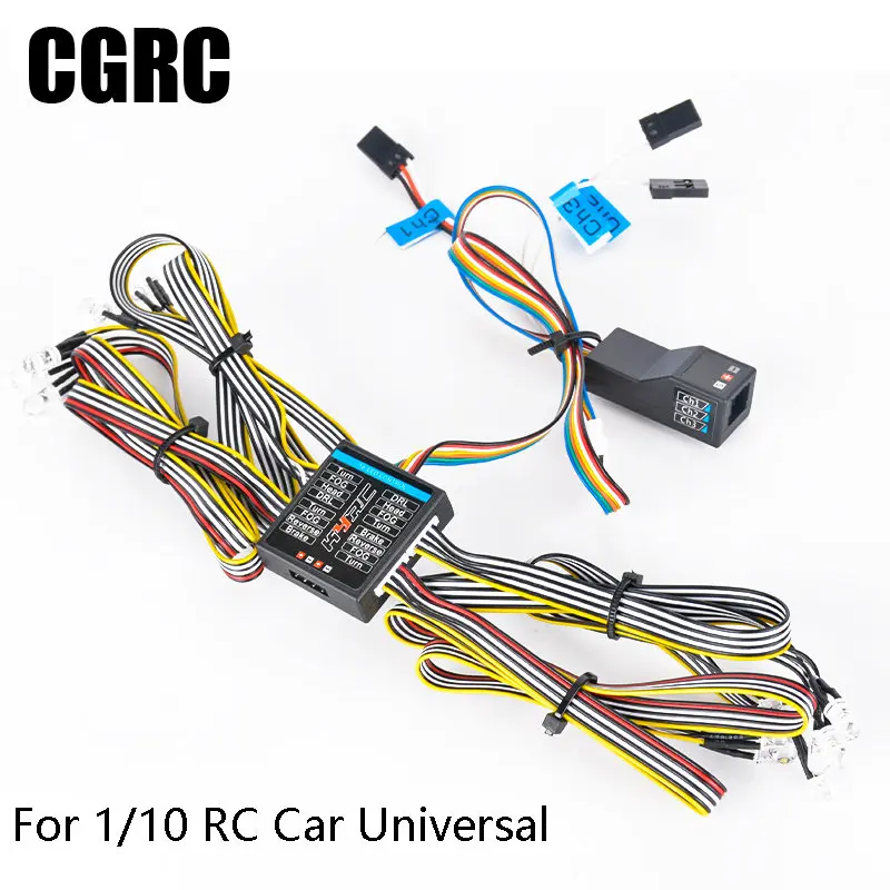 

RC Model Car 14 Lights Linkage Light Set Universal for 1/10 RC Crawler Traxxas TRX4 Defender AXIAL SCX10 RC4WD D90 Bronco Parts