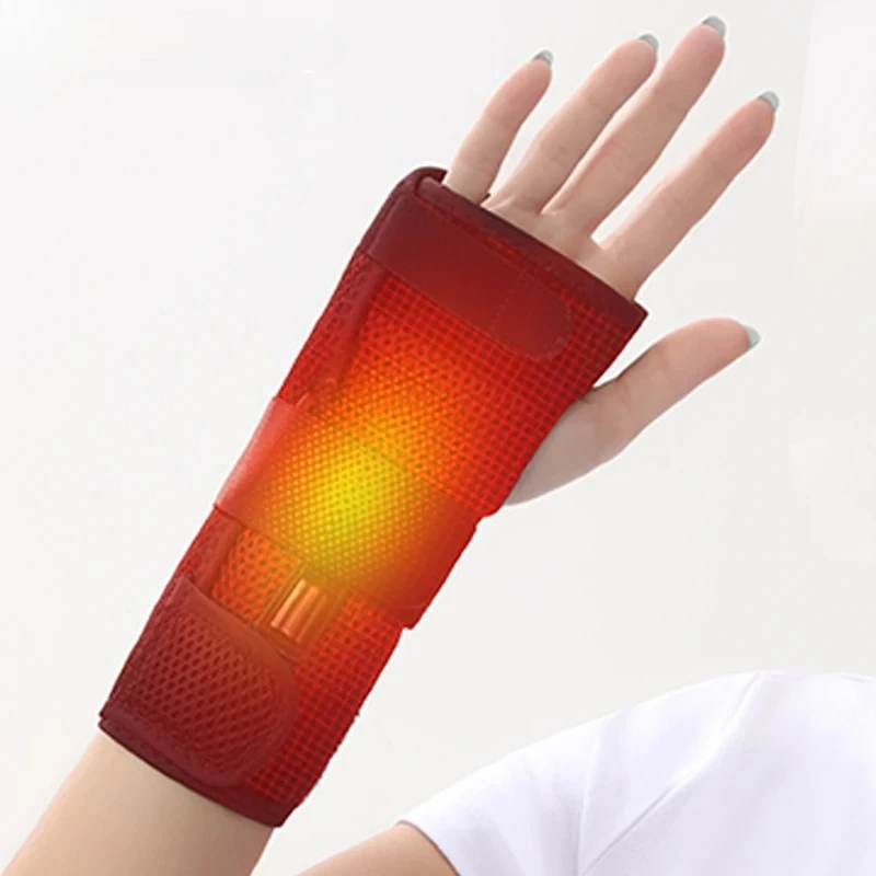 

Electric Heating Wrist Pad Three Gear Hot Compress Brace Adjustable USB Hand Massager Wrist Protector for Fitness Weightlifting