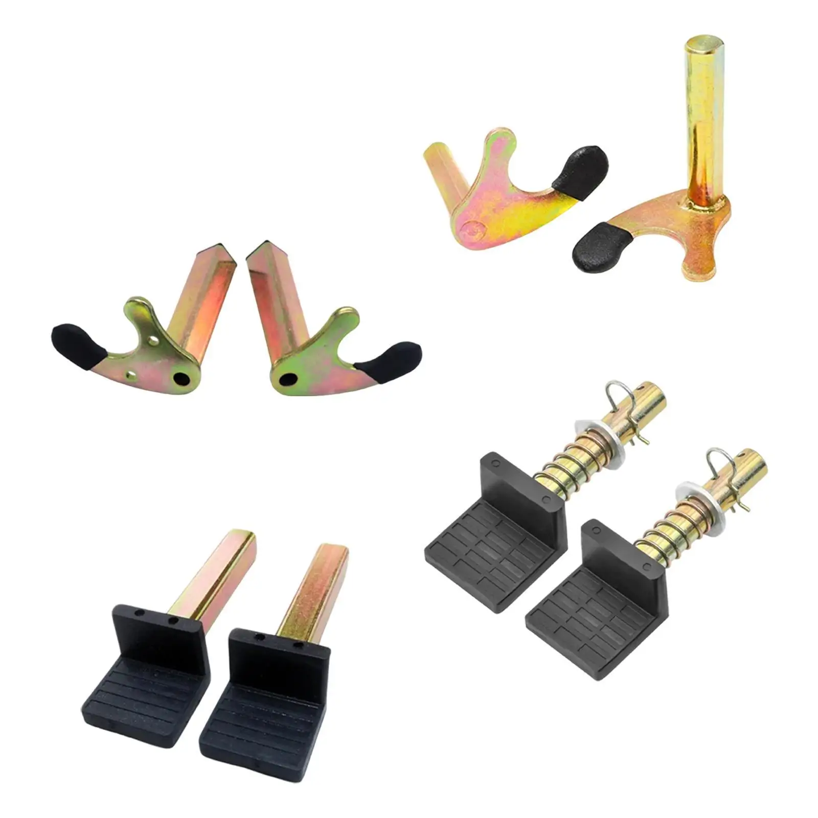 2x Wheels Lift Stand Hooks U Hooks Motorbike Accessory Stable Load Bearing 400kg Iron Heavy Duty Nonslip for Paddock Stand