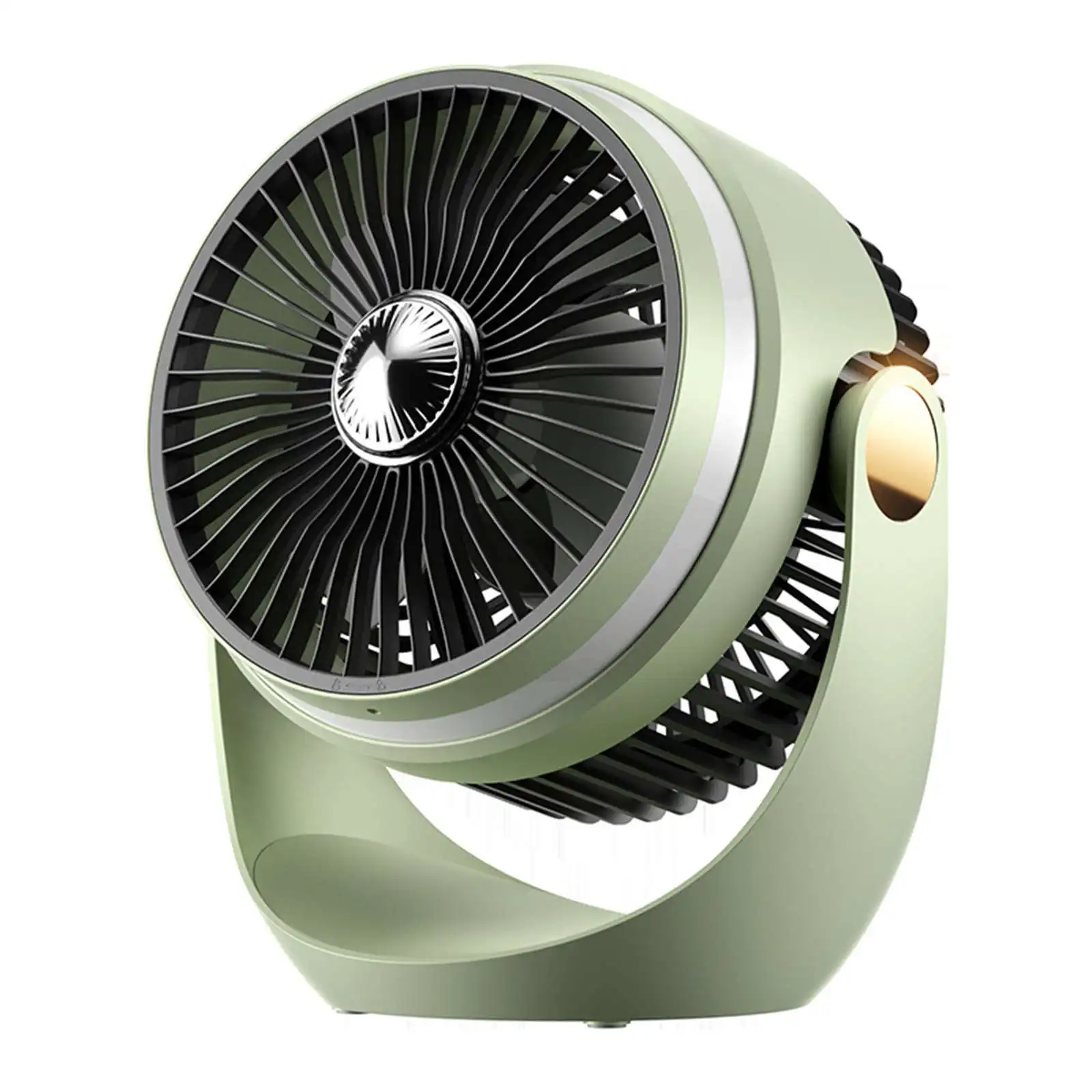 USB Tischventilator mit Nachtlicht, tragbar, leise, 3-Stufen, Oszillation, Aroma, Camping, Büro, Zuhause