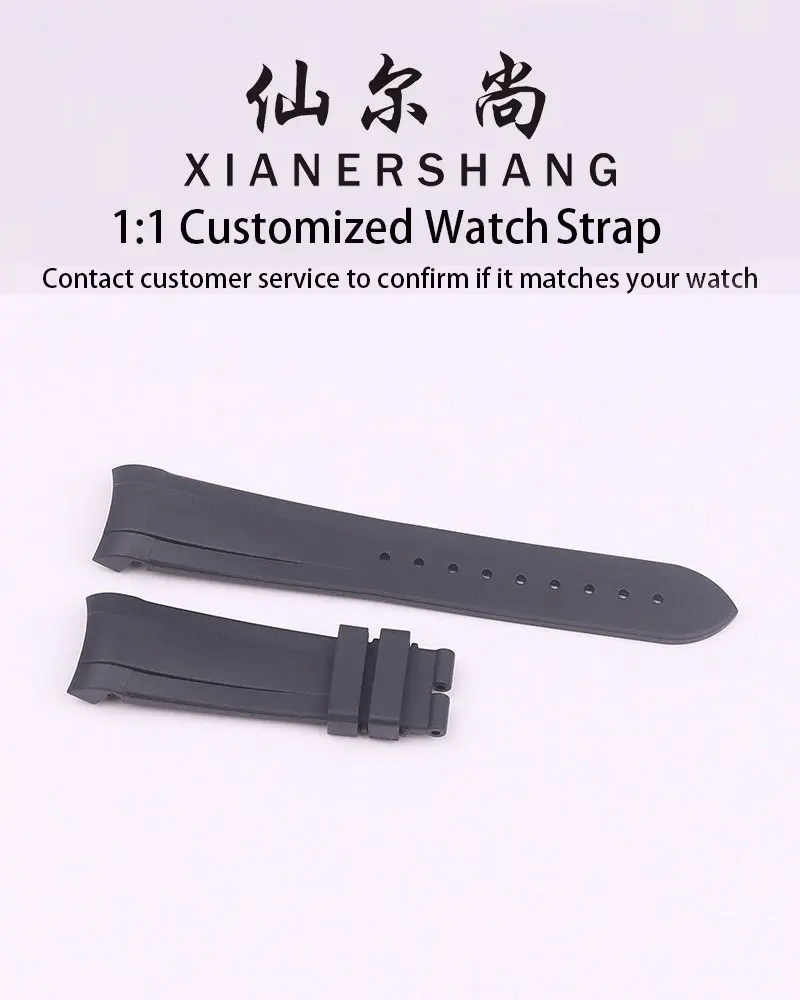 

Ремешки для часов XIANERSHANG Custom BLACK BAY M79250, 22 мм*18 мм, с изогнутым креплением, резиновый ремешок, складная застежка, водонепроницаемый ремень