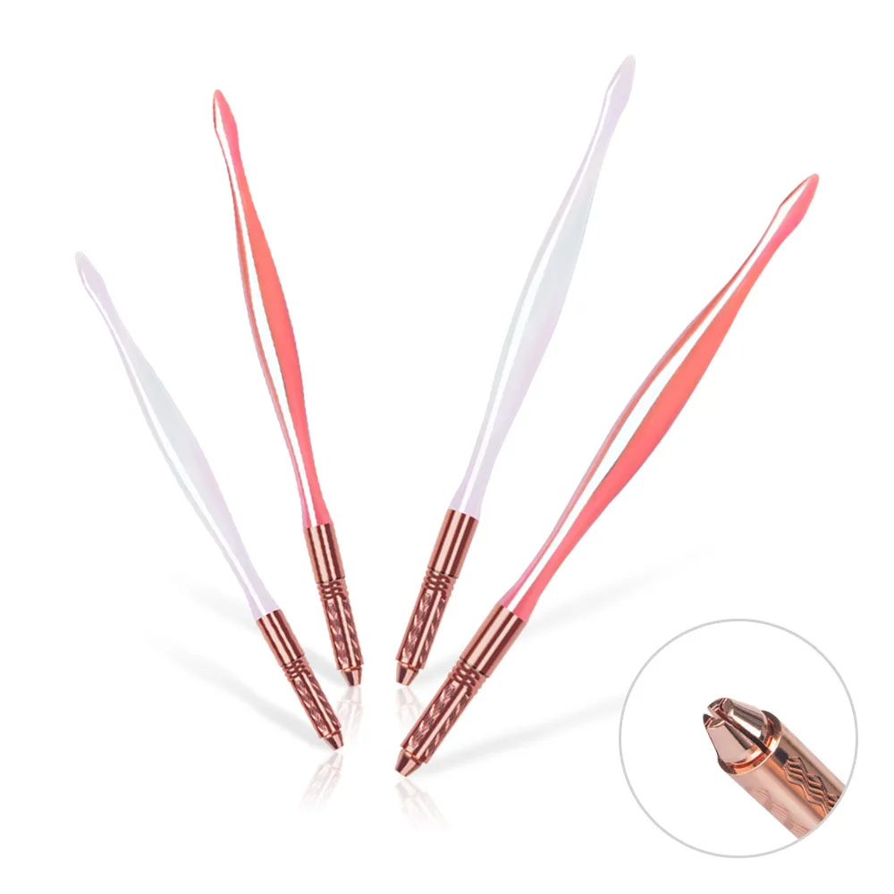 

10pcs 3D Microblading Manual Crystal Acrylic Laser Tattoo Pen Permanent Makeup Specific EyebrowTattoo Pen For Flat Round Needles