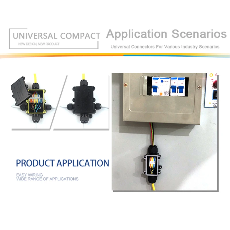 25/50/100Pcs Fast Compact Conductor Splitter Splicing Terminal Block M3 screw fixing Wire Connector For Electric Cable Splicing