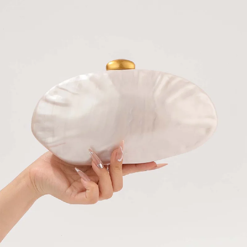 

Fashion Acrylic Crossbody Shoulder Wedding Ladies Evening Party Special Shell Clutch New Woman Luxury Designer Brand Vip Bags