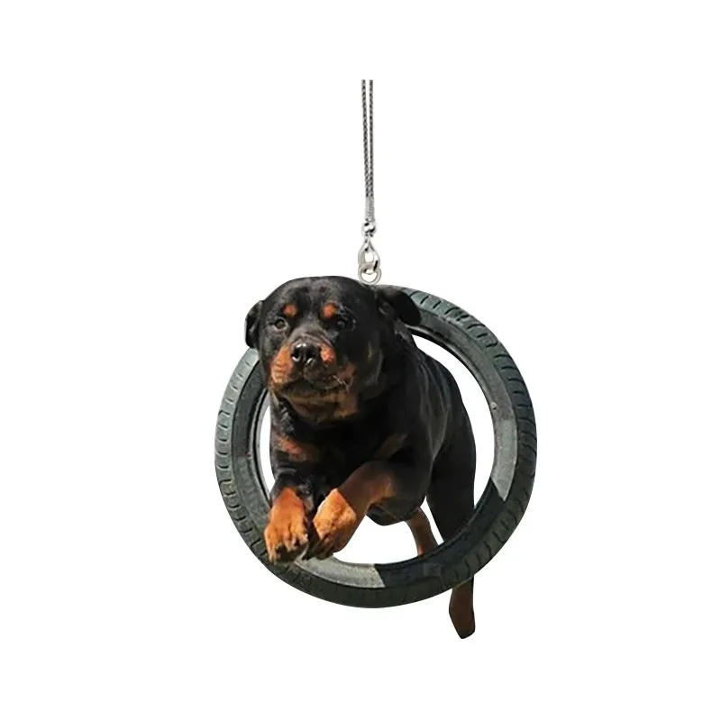 Car Pendant Practical Interior Ornament Hanging Mini Puppy Shape Hanging Toy Gift Car Decoration Accessories Gadget Lucky Animal