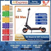 Kukirin G2 Max E-Scooter 1000W Motor 48V20.8ah Battery Dual Hydraulic Shock Absorbers Electric Scooter City Off-Road Escooter