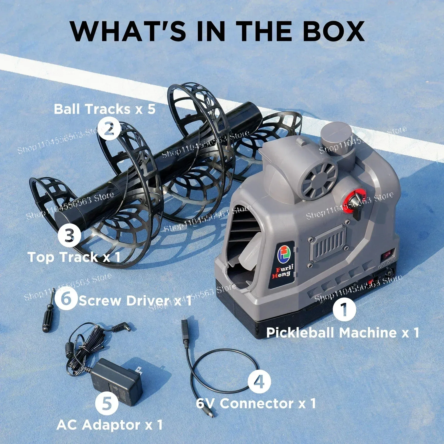 681PBH Portable Pickleball Launcher for Beginners with Auto Swing 3 Adjustable Angles 4 Adjustable Speeds