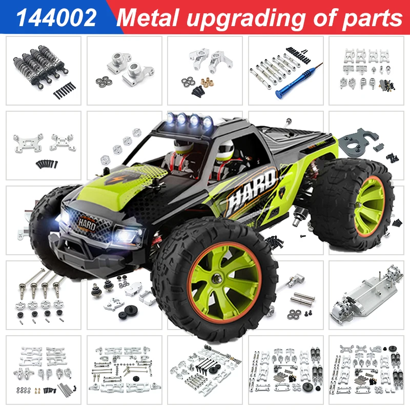 

WLtoys 124007 124017 124019 144001 144002 RIaarIo XDKJ-001 006 AM-X12 RC Car Parts Metal Upgrade and Modification Accessories