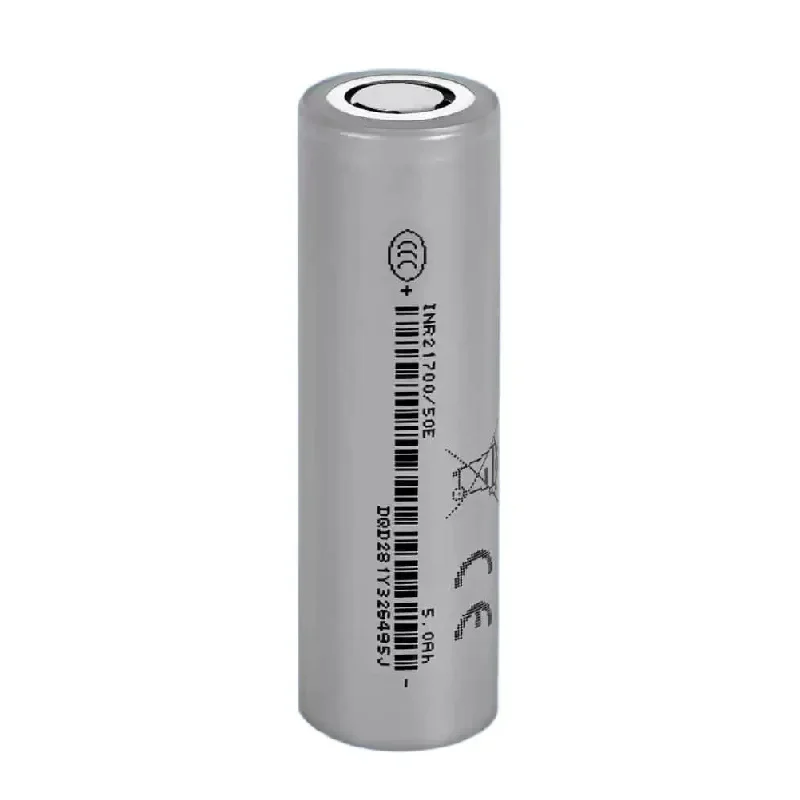 New 10PCS 21700 50E 5000mAh Flat‑Top Rechargeable Lithium‑ion Battery For EVE Grade‑A 3C Continuous Discharge High Power Cell