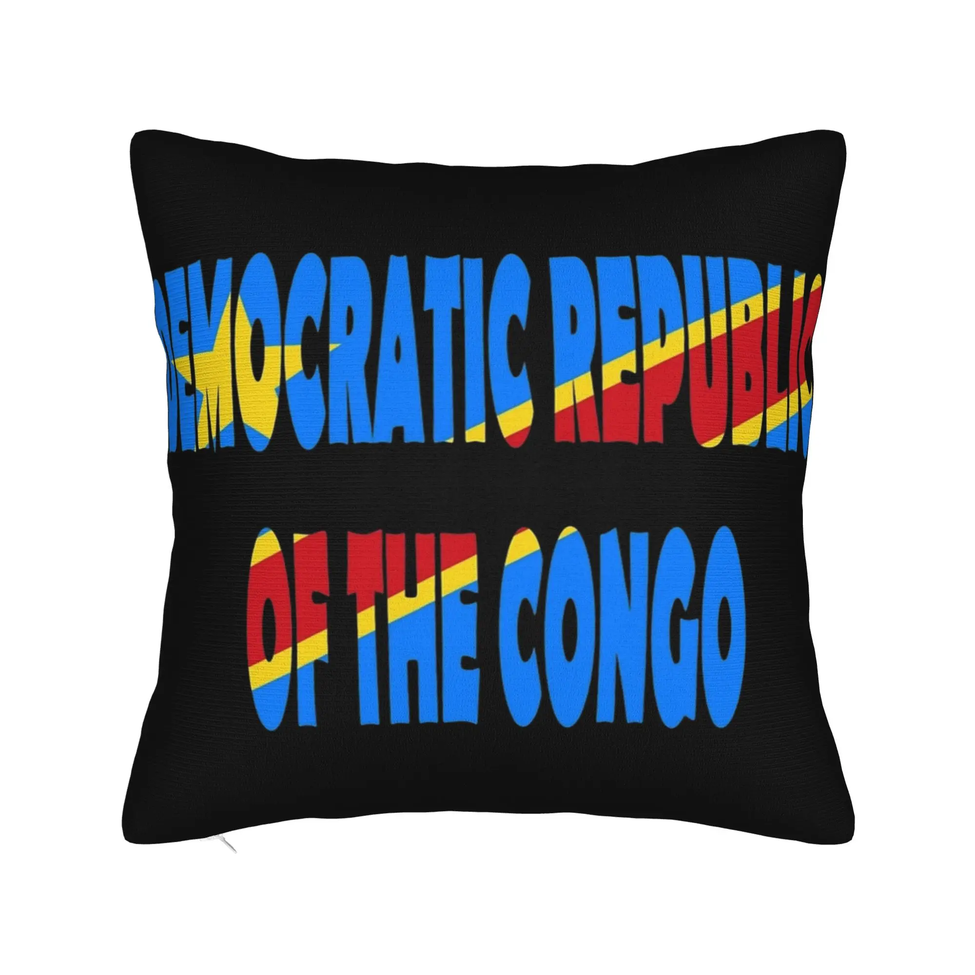 Republic Of Congo Congolese Flag Pillow Cover Merch Printed Cushion Cover Decorative  Pillow Case Cover Bedroom Multiple Sizes