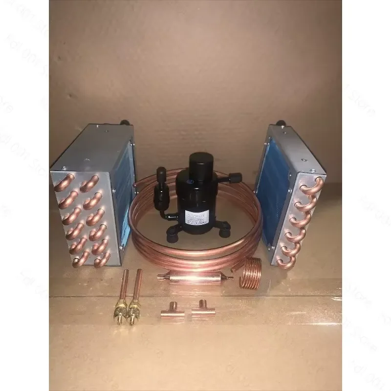 Compact DIY Cooling Kit with Compressor for Mini Air Conditioner and Water Chiller System Efficient Refrigeration Parts