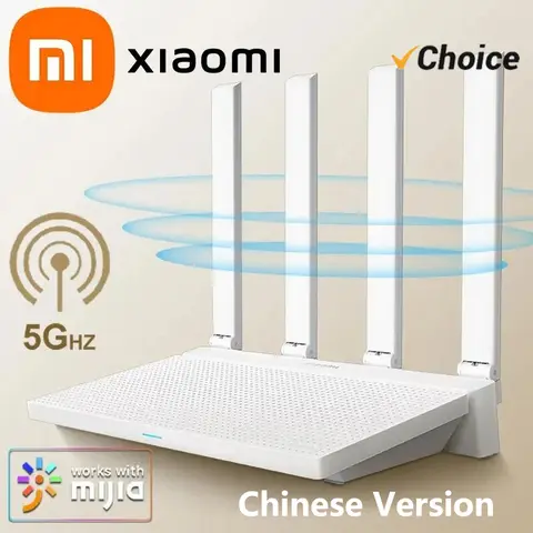 2024 NEW Original Xiaomi AX3000T Router 2.4GHz 5GHz 1.3GHz CPU 2X2 160MHz WAN LAN LED NFC Connection for Home Office Games Mi